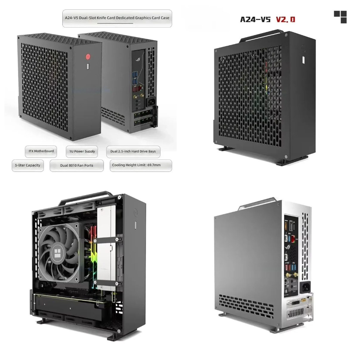 Pc Power Supply - 5 Litre Mini A24-V5 2.0 Dual