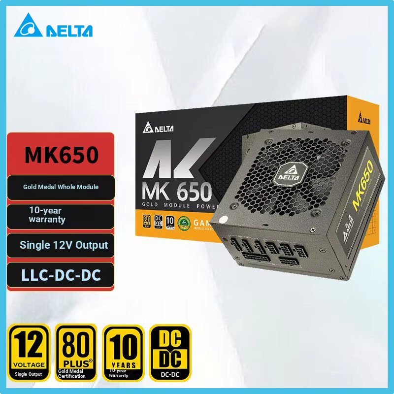 Power Supply 650W - DELTA MK650 650W Rated Gold Fully