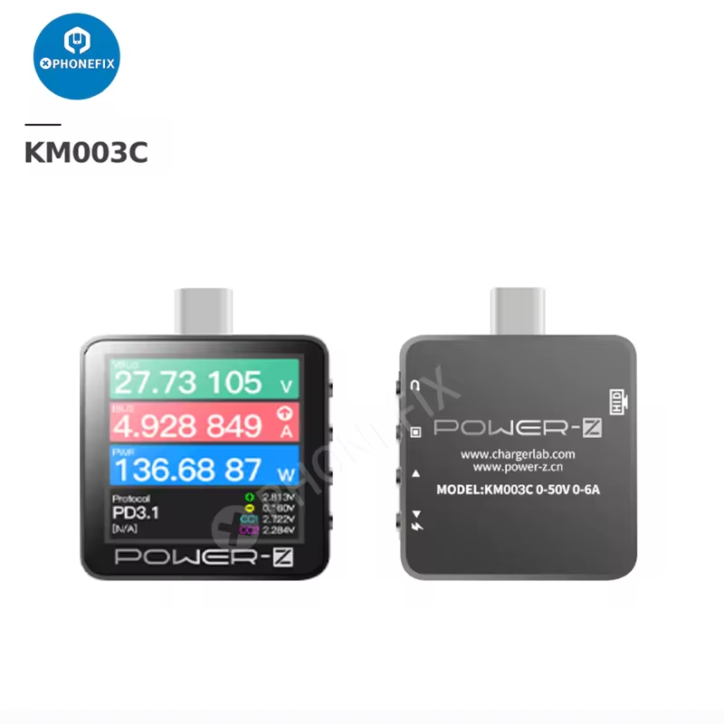 POWER-Z KM003C KT002 KM001 Typ - Power Supply Tester recension och pris