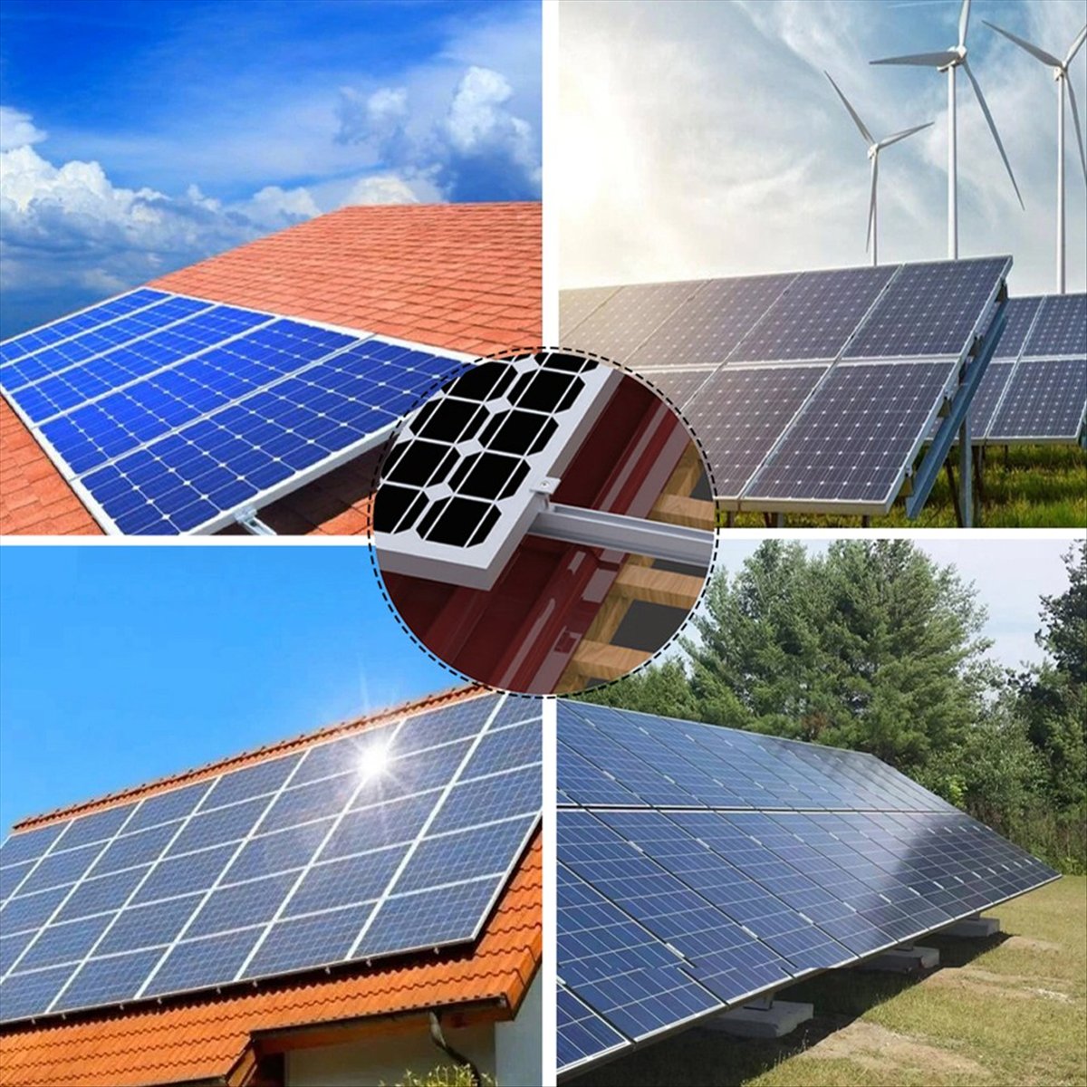 Solar Panel Mount Bracket Rail - Power Supply recension och pris