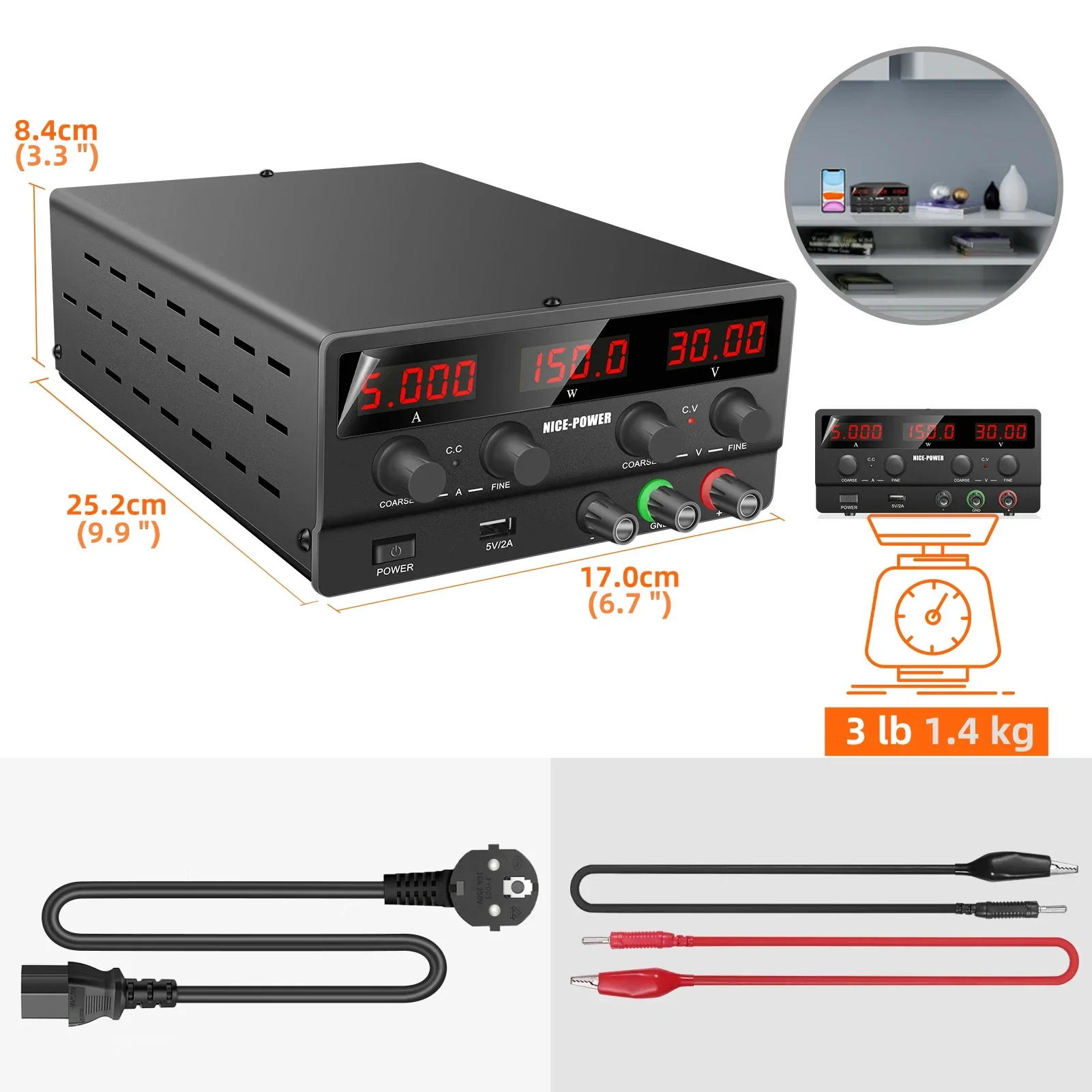 30V 5A 150W DC Power Supply NI - Smps Power Supply recension och pris