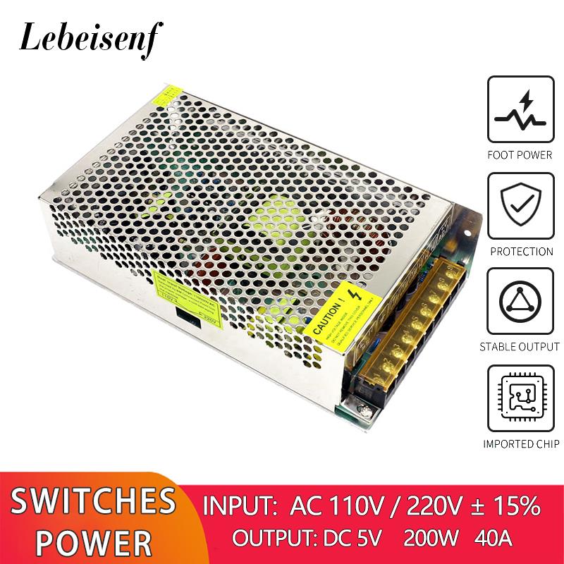 110/220V AC to DC 5V 40A 200W  - Smps Power Supply recension och pris