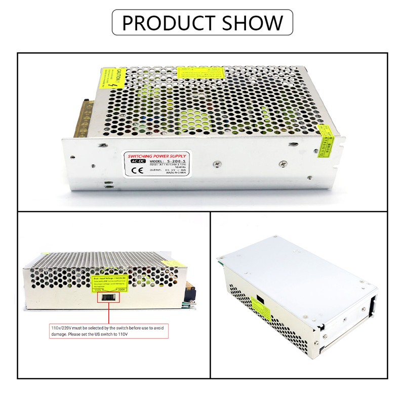 110/220V AC to DC 5V 40A 200W  - Smps Power Supply recension och pris