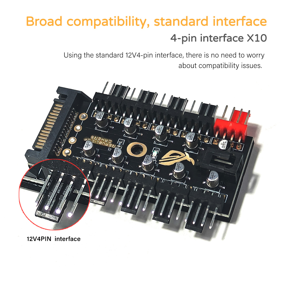 12V 4-Pin PWM Fan Controller H - Pc Power Supply recension och pris