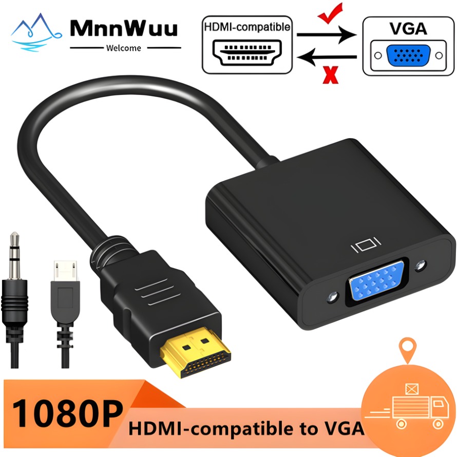1080P HDMI-compatible to VGA A - Pc Power Supply recension och pris