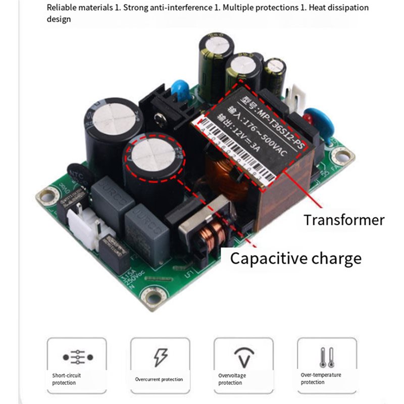 N13R-(Durable) ACDC 36W High V - Dc Power Supply 12V recension och pris