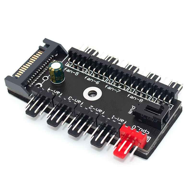 10-Port 4 Pin PWM Fan Hub Spli - Pc Power Supply recension och pris
