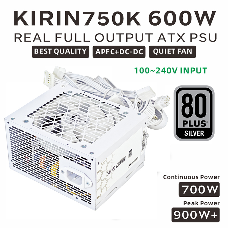 METALFISH KIRIN750K White Chas - Power Supply 650W recension och pris