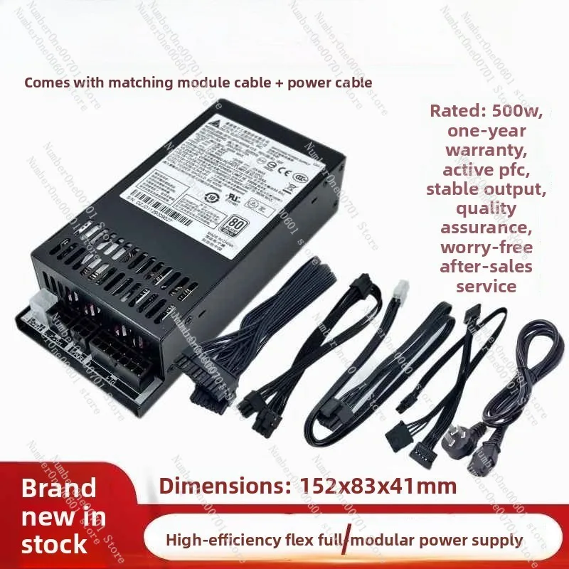 Mini 1U 500W Active FLEX Gold  - Power Supply 500W recension och pris