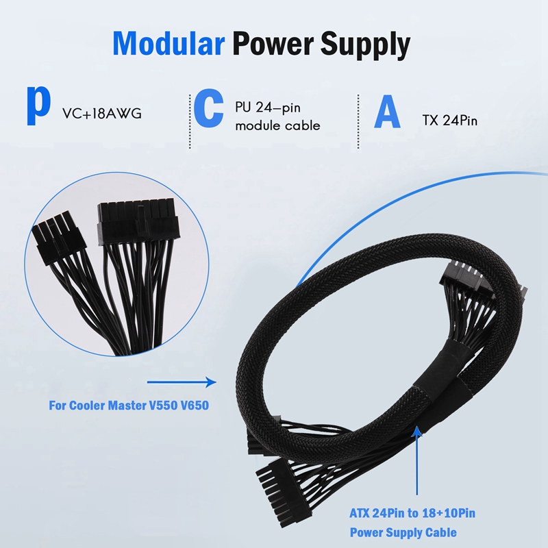 ATX 24Pin To 18+10Pin Motherbo - Power Supply recension och pris