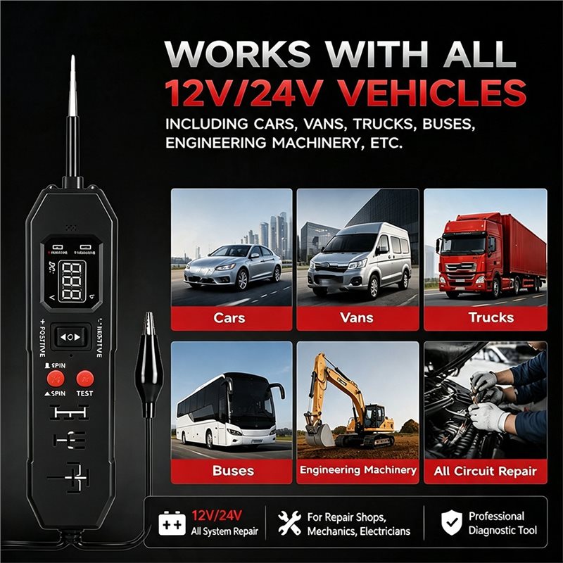 NEW-Automotive Relay Tester, D - Power Supply Tester recension och pris