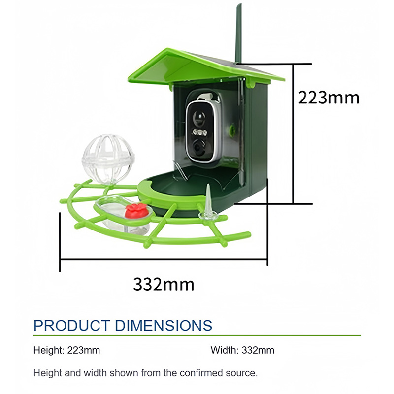 Camera Solar Bird Feeder D3-A1 - Power Supply recension och pris