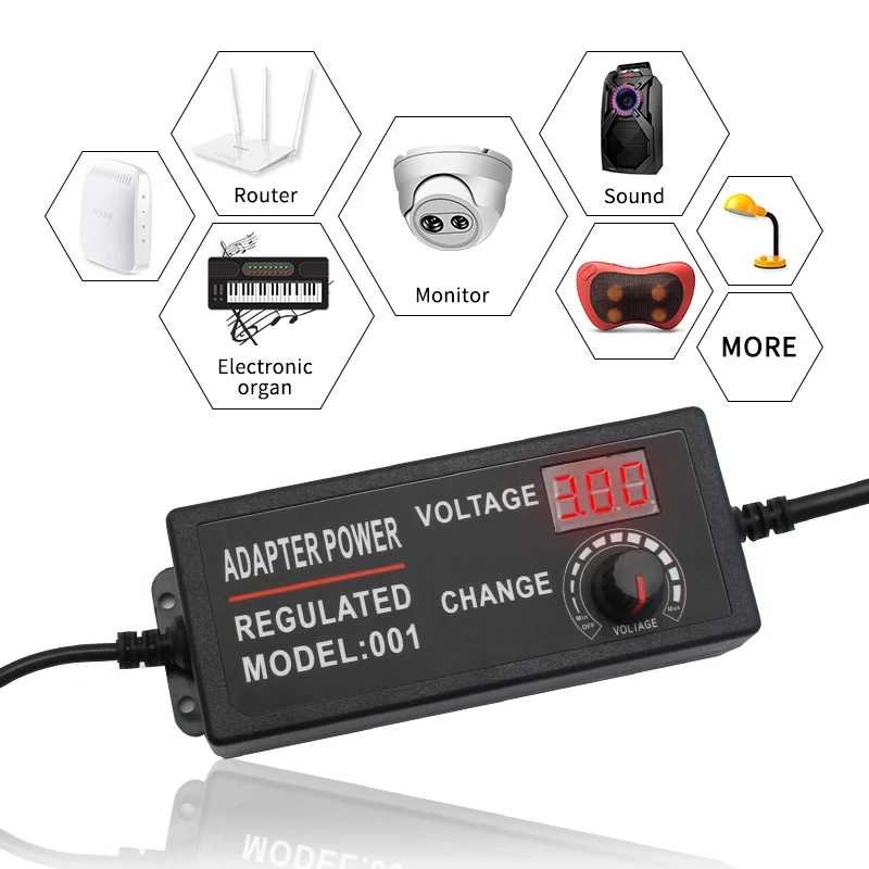AC DC 3V 5V 9V 12V 24V Adjusta - Smps Power Supply recension och pris