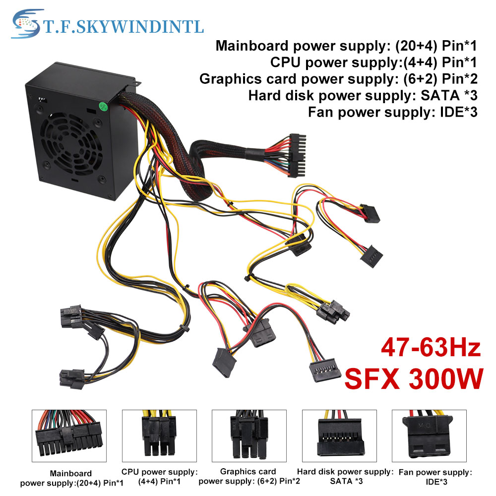 T.F.SKYWINDINTL 300W SFX Power - Power Supply 650W recension och pris
