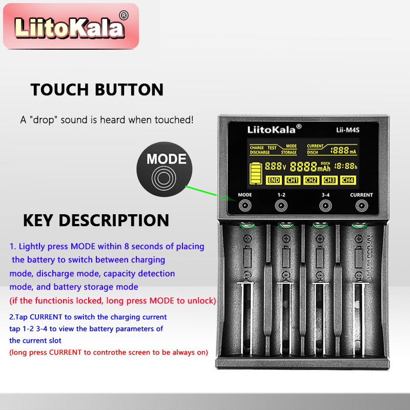 LiitoKala Lii-M4S Touch Charge - Power Supply Tester recension och pris