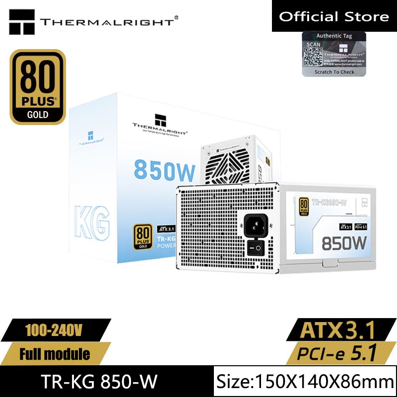 Thermalright TR-KG850 White Go - Power Supply 750W recension och pris